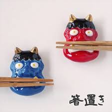 美濃焼 はしおき 箸置き 和食器 かわいい 箸置 鬼 rest oni 通販 yahoo ショッピング みのる陶器 minorutouki japanese tableware made in japan 陶器 箸置き yahoo ショッピング