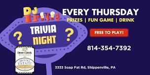 Trivia Night at Deer Creek Winery