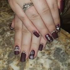 Acrylic nails are nail enhancements made by combining a liquid acrylic product with a powdered acrylic product, according to nails magazine. 40 Super Hot Maroon Color Nail Polish Ideas Naildesigncode