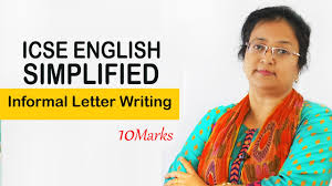 An informal letter is a letter that is written in a personal fashion. Icse Class 10 Letter Writing Sample Paper 2020 2021 Cute766