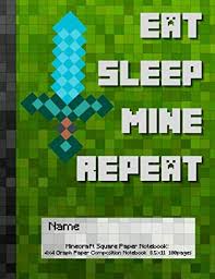 There is no way of having a true curve in minecraft, but there are ways to create circles. Minecraft Square Paper Notebook Eat Sleep Mine Repeat 4x4 Graph Paper Composition Notebook Minecraft Composition Notebook Minecraft School Supplies Journals Family Planners And Amazon Sg Books