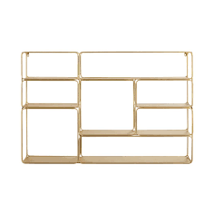 Profitez des meilleures réductions sur maisons du monde pour les soldes hiver 2021. Gold Colour Metal Wall Mount Shelving Unit Maisons Du Monde Etageres Murales Parement Mural Rayonnage