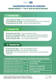 A realização dos exames finais nacionais e das provas de equivalências à frequência dos ensinos básico e secundário está sujeita a inscrição nos termos e prazos definidos nos quadros i e ii. Ministerio Da Educacao De Cabo Verde Calendarioescolar Ensinobasico O Ano Letivo 2020 2021 Arranca No Dia 01 De Outubro Conheca O Calendario Escolar Do Ensino Basico 1Âº Ao 8Âº Ano De Escolaridade E