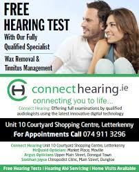 Free hearing aid test near me. Connect Hearing Offering Free Tinnitus Test In Donegal