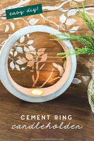 With our gallery of 21 diy candle holder ideas, you can get the look you love with a few simple tools and a quick trip to the craft store. Ring Shaped Diy Cement Candleholder Ugly Duckling House