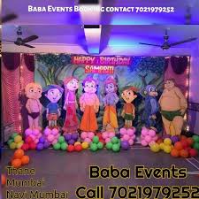 Mascot For Kids Birthday Party Parties Organiser Thane And Mumbai Package Birthday Balloon Decorations Baby Shower Balloon Decorations Baby Shower Balloons