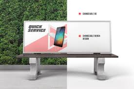 Find & download free graphic resources for banner stand mockup. Bench Advertising Mockup Graphic By X And R Creative Fabrica