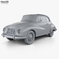 3d Model Of Auto Union 1000 S Coupe De Luxe 1959 Bilar