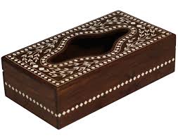 Bulk Wholesale 10 6 Handmade Rectangular Shaped Wooden Tissue Box Cover Napkin Dispenser Designed With Flora Tissue Boxes Dispenser Design Tissue Box Covers