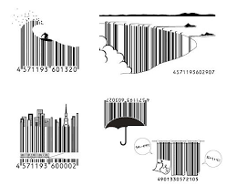 Dark Roasted Blend Japanese Creative Barcodes Barcode Design Barcode Art Graphic Design Typography