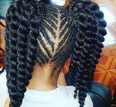 Image Result For Two Ponytails Braids Black Girl Natural Hairstyles For Kids Hair Styles Natural Hair Styles