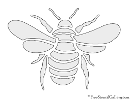 Bee Stencil Bee Stencil Bee Stencil Patterns Mosaic Templates