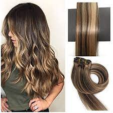 Thefashionway Brazilian Human Hair Extensions Clip In Silky Straight Weft Remy Ha Human Hair Extensions Brazilian Human Hair Extensions Clip In Hair Extensions