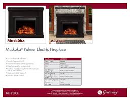 Best electric fireplaces that you can buy with your money in 2021 are sorted here. Muskoka Palmer Electric Fireplace Manualzz