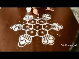 You can draw line kolam, which involves free hand pulli (dots) are arranged in a specific sequence, which is joined to make the particular kolam design. Bhogi Kundalu Designs Pongal Pot Rangoli Ponga Kolam With 9 To 5 Interlaced Dots Youtube
