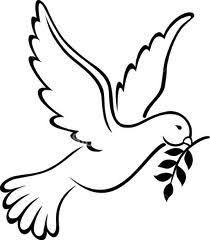 Dove Tattoo To Be Combined With Hope Dove Drawing Dove Images Catholic Symbols