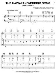 The Hawaiian Wedding Song Ke Kali Nei Au Sheet Music Andy Williams Piano Vocal Guitar Chords Right Hand Melody Sheet Music Songs Williams Piano