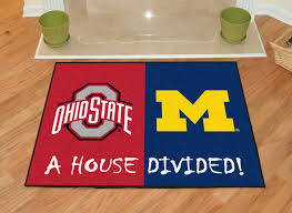 Leds are the future of electronic messaging! Ohio State Michigan House Divided Welcome Mat