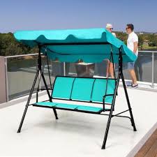 When the awning for an outdoor swing gets torn or tattered you may be able to fashion a new canopy. Seats 3 People Patio Swings Patio Chairs The Home Depot