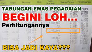 Sebagai solusi bisnis terpadu terutama berbasis gadai yang selalu menjadi market leader dan mikro berbasis fidusia selalu menjadi yang terbaik untuk masyarakat menengah kebawah. Cara Melipatgandakan Tabungan Perhitungan Tabungan Emas Pegadaian Youtube