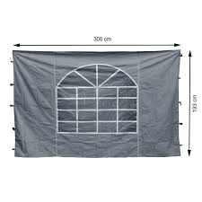 Quick Star 2 Seitenteile Mit Pvc Fenster 300x195cm Fur Pavillon Sah 69 99