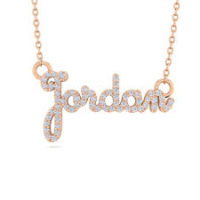 I recently bought my 17 yr. Personalized Diamond Name Necklace Diamond Custom Name Necklace In 14k Rose Gold 6 Letters 3 8cttw Superjeweler