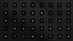 A minimal black and white app icon set for ios designed to bring a polished and sleek look to your ios homescreen. Designer Makes 77 000 From Iphone Icons In A Week Bbc News