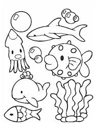 Berikut ini adalah gambar binatang lucu untuk diwarnai oleh anak tk dan sd. 63 Gambar Hewan Laut Hitam Putih Terbaru Gambar Hewan