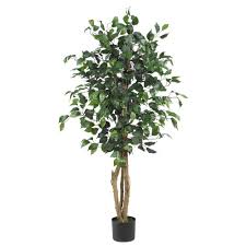 Nearly Natural 4 Ft Ficus Silk Tree 5299 Artificial Plants Decor Artificial Plants Indoor Potted Trees