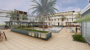 Roads, streets and buildings on satellite photos; The Coachill Inn A Cannabis Hotel Is Coming To Desert Hot Springs Cactus Hugs