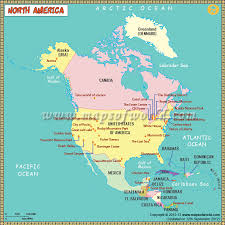 This downloadable pdf map of the region can be a helpful resource to get students to learn all 23 countries in the region. North America Map For Kids