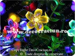 Instalatii Solare De Craciun Pentru Exterior Cu Leduri Multicolore Si Flori De Cires Instalatii Lumini Led De Craciun Cu Incarcare Solara Pentru Exterior Plants