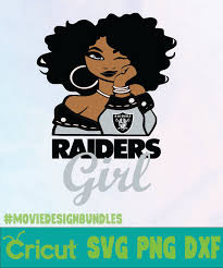All files will be in a zip (compressed) folder. Raiders Girl Logo Nfl Svg Png Dxf Movie Design Bundles
