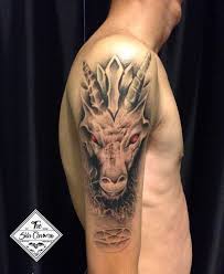 Born in the early part of march, aries men are known for their powerful leadership qualities. Aries Tattoo On Shoulder By Andrew Ong Aries Tattoo Designs Aries Tattoo Tattoos Shoulder Tattoo