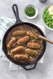 Irish bangers recipe martha stewart. Homemade Irish Sausage With Onion Stout Gravy Simply Whisked