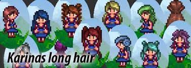 Replaces The Women Hair Against 15 New Long Hair Stardew Valley Valley Game Stardew Farms