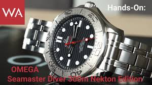 The omega seamaster was first introduced in 1948 as a water resistant dress watch. Hands On Omega Seamaster Diver 300m Nekton Edition 42 Mm Support A Very Worthwhile Cause Youtube