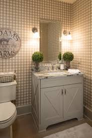20 Trendy Bathroom Color Palettes One Thing Three Ways Hgtv Rustic Powder Room Farmhouse Powder Room Farmhouse Chic Bathroom