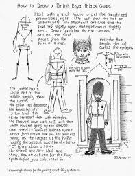 How To Draw A British Royal Palace Guard Worksheet Drawing Lessons Drawings Drawing Tutorial
