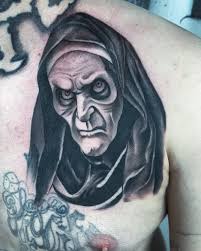 Got to add a nun to this horror chest piece we are working