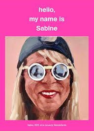 MY NAME IS SABINE.. Book No.4 Portrait oil
