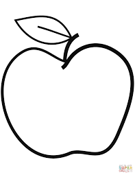 Dibujo Manzana Para Colorear
