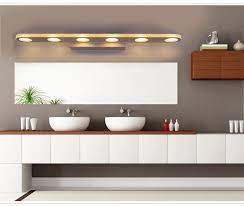 Circle Holes Light Emitting 16w Length 60cm Led Mirror Lamp Europe Simplicity Modern Wall Bathroom S Mirror Lamp Bathroom Sconce Lighting Sconce Light Fixtures