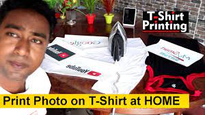 How To Print Photo Logo On T Shirt At Home With Iron Ink Transfer Paper Youtube