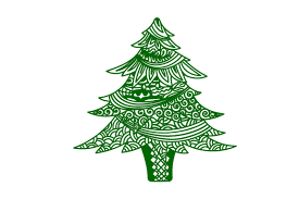 Download Zentangle Christmas Tree Svg Cut File By Creative Fabrica Crafts Creative Fabrica PSD Mockup Templates
