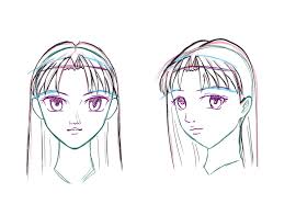 Draw single stroke line compiled together in forming the hair of the model arranged in a ponytail style. How To Draw Anime Manga Hair Draw Central