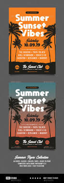 Summer Sunset Vibes Party Flyer Sunset Party Party Flyer Event Flyer Templates