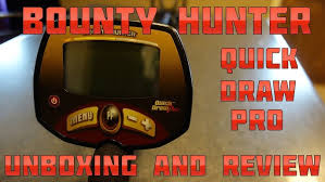 Using the quick draw pro is pretty simple as long as you already have some basic knowledge of using a metal detector. Metal Detecting Bounty Hunter Quick Draw Pro Unboxing And Review Youtube
