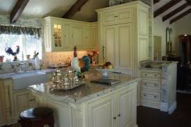 Candlelight Cabinets For A Traditional Kitchen With A Off White Cabinets And Lake Arrowhead Country French Kitchen By Sue Murphy Designs Homeandlivingdecor Com