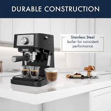 Not just a few coffee capsules as a starter kit. Buy De Longhi Stilosa Manual Espresso Machine Latte Cappuccino Maker 15 Bar Pump Pressure Manual Milk Frother Steam Wand Black Stainless Ec260bk Online In Hungary B08c96bg9h